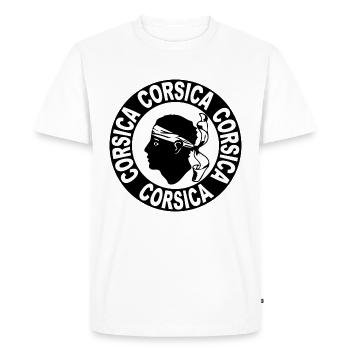 corse corsica 02 - T-shirt Premium bio Homme - blanc - Devant - Nico (187cm)