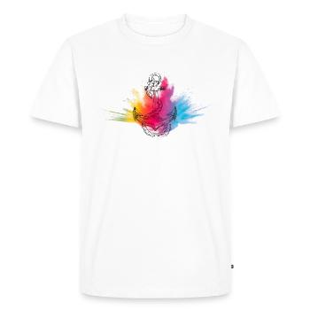 Coastal Child Collection - Men's Premium Organic T-Shirt - white - Front - Nico (187cm)
