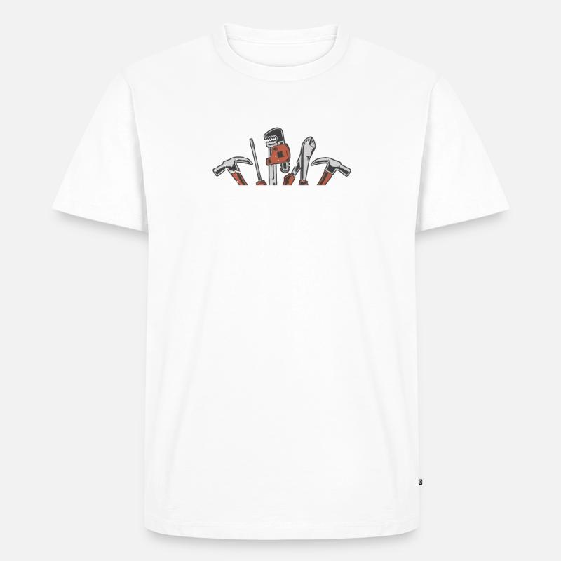 Mr. Fix it - Männer Premium Bio T-Shirt - Weiß