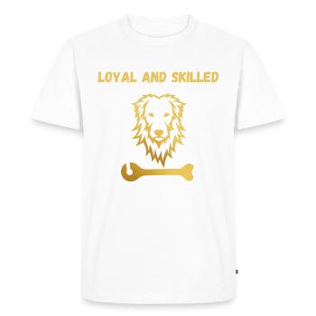 Loyauté Leo - T-shirt Premium bio Homme - blanc - Devant - Nico (187cm)