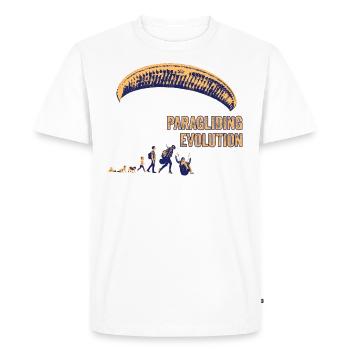 Paragliding Evolution - Men's Premium Organic T-Shirt - white - Front - Nico (187cm)