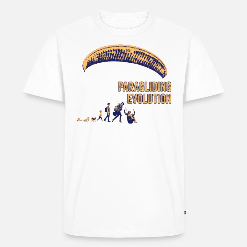 Paragliding Evolution - Men's Premium Organic T-Shirt - white