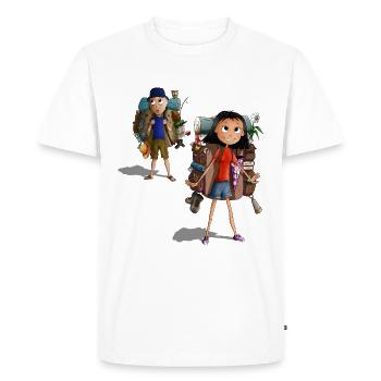 Dang-Kieu Vincent en Voyage - T-shirt Premium bio Homme - blanc - Devant - Nico (187cm)
