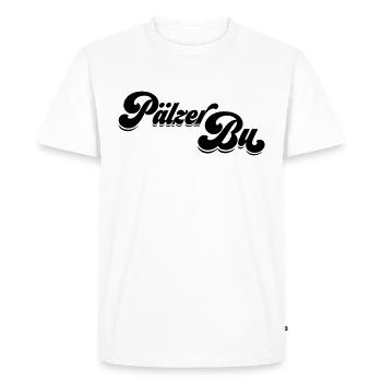 Pälzer Bu - Männer Premium Bio T-Shirt - Weiß - Vorne - Nico (187cm)
