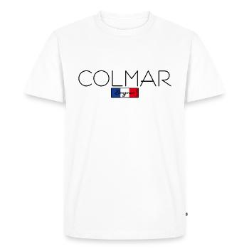 COLMAR FRANCE HOLIDAY SUMMER PARTY (b) - T-shirt Premium bio Homme - blanc - Devant - Nico (187cm)