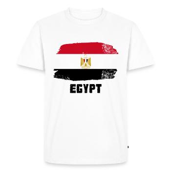 Drapeau de l'Égypte - T-shirt Premium bio Homme - blanc - Devant - Nico (187cm)