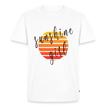 Sunshine girl - T-shirt Premium bio Homme - blanc - Devant - Nico (187cm)