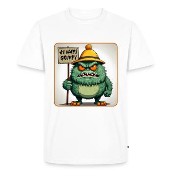 Bad-tempered and grumpy little man - Men's Premium Organic T-Shirt - white - Front - Nico (187cm)