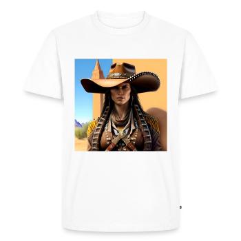 Beauté du désert - T-shirt Premium bio Homme - blanc - Devant - Nico (187cm)