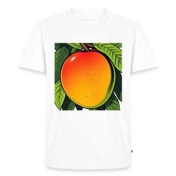 Mangue sur un arbre - T-shirt Premium bio Homme - blanc - Devant - Nico (187cm)