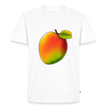 Mango - Style BD - T-shirt Premium bio Homme - blanc - Devant - Nico (187cm)