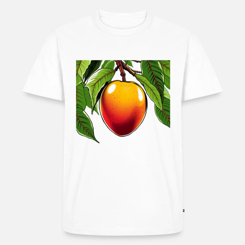 Mango - Männer Premium Bio T-Shirt - Weiß