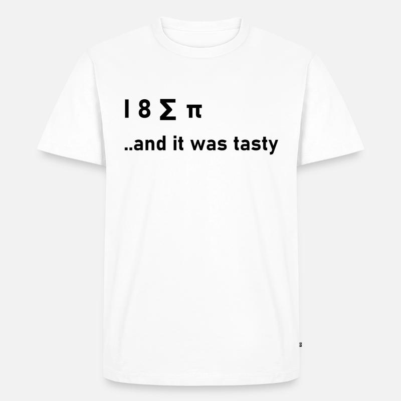 Mathe Nerd Geschenk Geschenkidee Mathematikwitz - Männer Premium Bio T-Shirt - Weiß