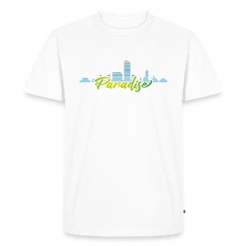 Jena Paradise - Men's Premium Organic T-Shirt - white - Front - Nico (187cm)