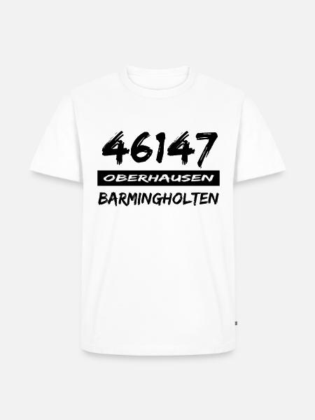 46147 Oberhausen Barmingholten - Männer Premium Bio T-Shirt - Weiß