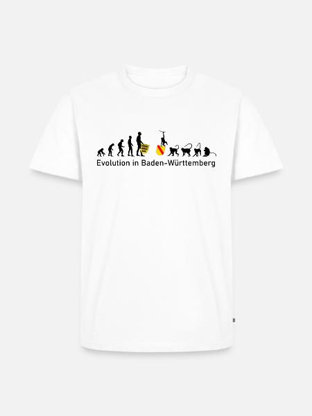 Evolution in Baden-Württemberg - Männer Premium Bio T-Shirt - Weiß