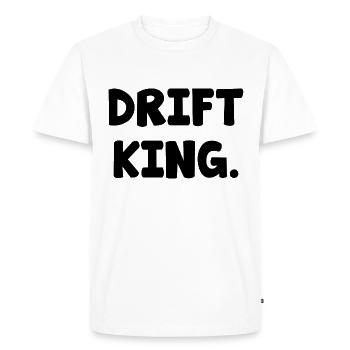 Drift King Drift spell - Men's Premium Organic T-Shirt - white - Front - Nico (187cm)