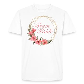 Team Bride | Hen night - Men's Premium Organic T-Shirt - white - Front - Nico (187cm)