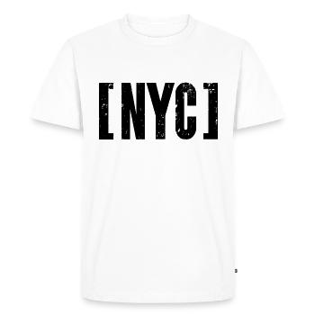 NYC New York City USA Amerika US America Big Apple - Men's Premium Organic T-Shirt - white - Front - Nico (187cm)