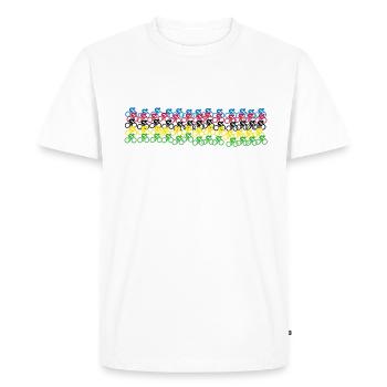 Maillot Champion du Monde Maillot Arc-en-ciel Cyclisme - T-shirt Premium bio Homme - blanc - Devant - Nico (187cm)