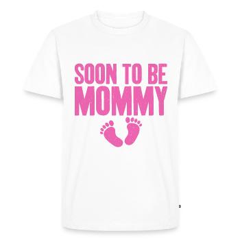 Annoncer une grossesse pour la première fois - T-shirt Premium bio Homme - blanc - Devant - Nico (187cm)