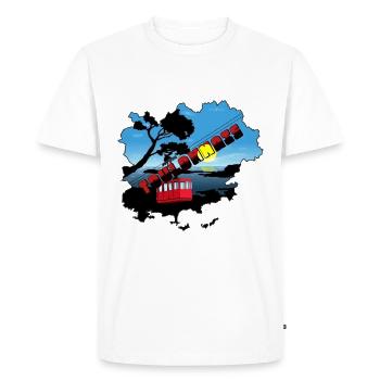 Toulonnais - version 2024 - T-shirt Premium bio Homme - blanc - Devant - Nico (187cm)
