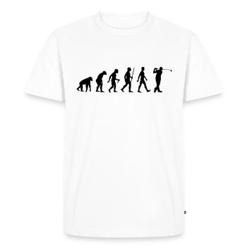 Golf Evolution Golfer Development Golfing - Men's Premium Organic T-Shirt - white - Front - Nico (187cm)