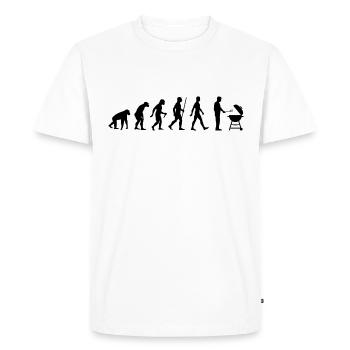 Grillen Evolution Grillmeister BBQ Grill - Männer Premium Bio T-Shirt - Weiß - Vorne - Nico (187cm)