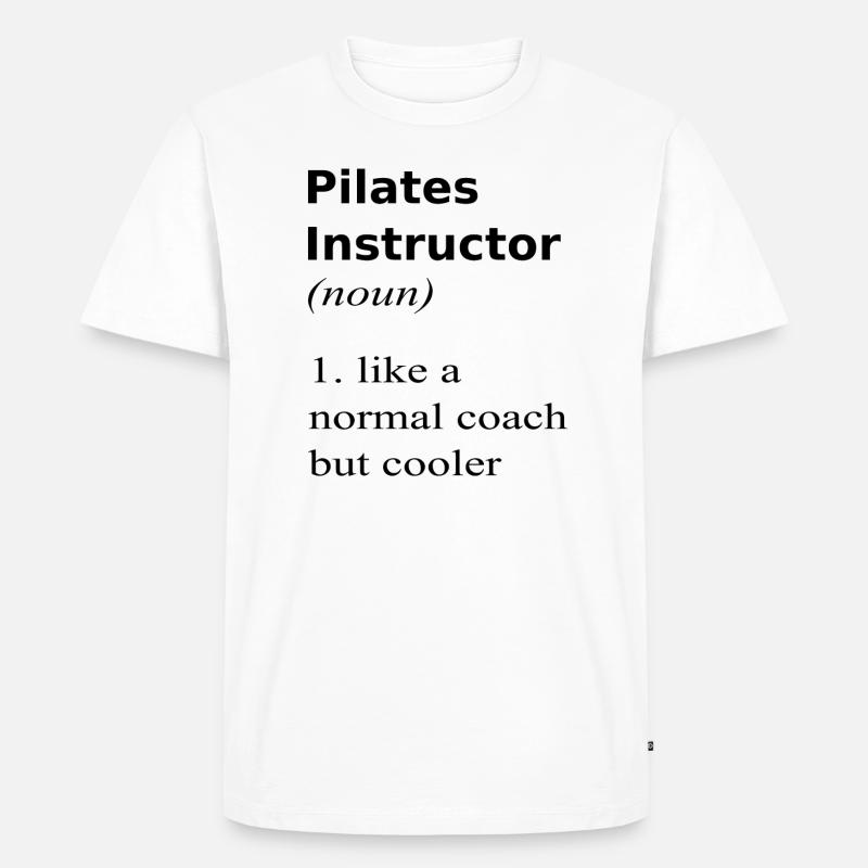 Pilates instructor - Männer Premium Bio T-Shirt - Weiß