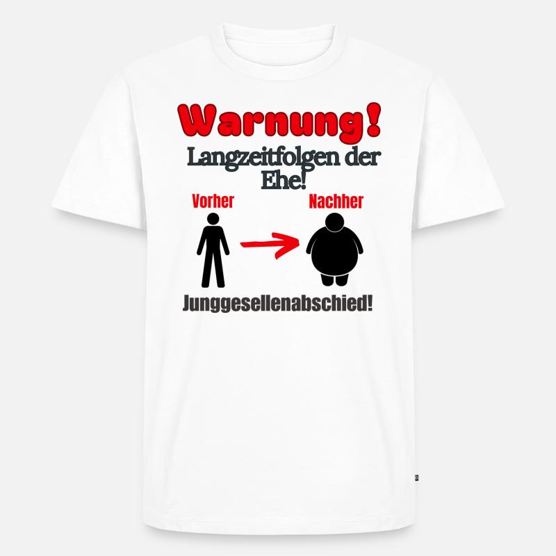 JGA - Männer Premium Bio T-Shirt - Weiß