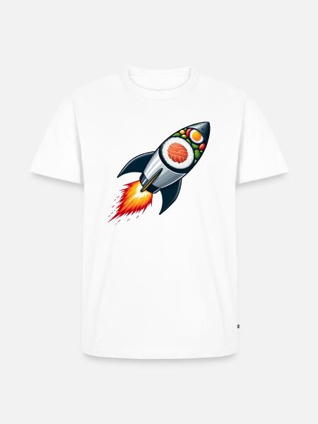 Culinary rocket - Men's Premium Organic T-Shirt - white