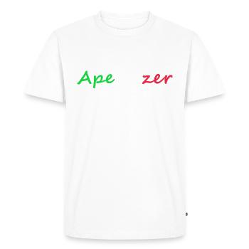 APE-tizer 001 - Männer Premium Bio T-Shirt - Weiß - Vorne - Nico (187cm)