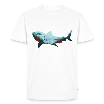 chasse sous-marine, amoureux de la mer - T-shirt Premium bio Homme - blanc - Devant - Nico (187cm)
