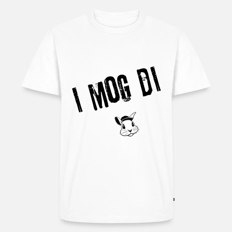I_Mog_Di_Style | Redewendung - Männer Premium Bio T-Shirt - Weiß
