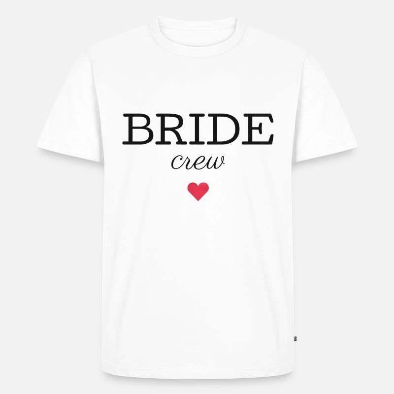 BRAUT CREW - Männer Premium Bio T-Shirt - Weiß