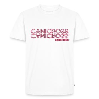 Canicross dogrun running with dog dog training - Men's Premium Organic T-Shirt - white - Front - Nico (187cm)