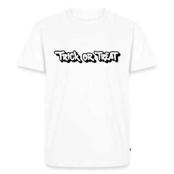Des bonbons ou des bâtons - T-shirt Premium bio Homme - blanc - Devant - Nico (187cm)