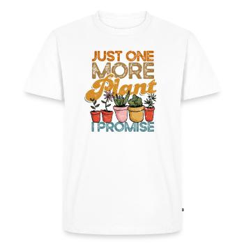 Encore une plante - Vintage Plants & Gardening - T-shirt Premium bio Homme - blanc - Devant - Nico (187cm)