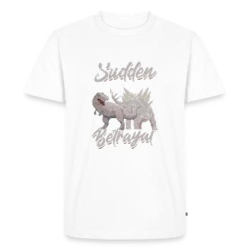 Curse Your Sudden But Inevitable Betrayal - Dino - Men's Premium Organic T-Shirt - white - Front - Nico (187cm)