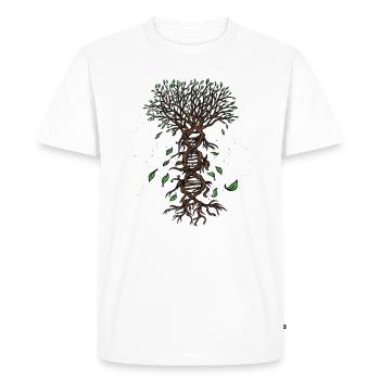DNA Tree Life Science Biology Environment - - Men's Premium Organic T-Shirt - white - Front - Nico (187cm)