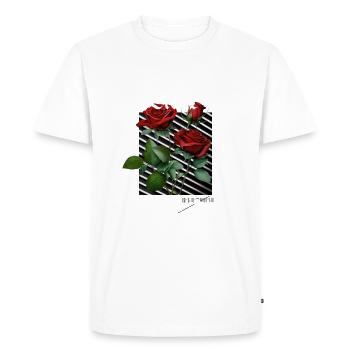 Amour sincère - T-shirt Premium bio Homme - blanc - Devant - Nico (187cm)