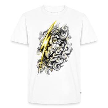 Zeus - T-shirt Premium bio Homme - blanc - Devant - Nico (187cm)