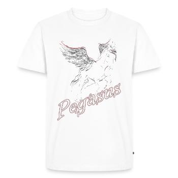 Pegasus! Le cheval volant! - T-shirt Premium bio Homme - blanc - Devant - Nico (187cm)
