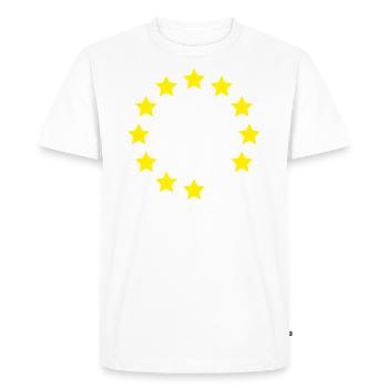 Brexit UE Europe - T-shirt Premium bio Homme - blanc - Devant - Nico (187cm)