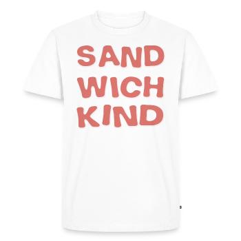Sandwich kid middle kid enfants fille mignonne de chats - T-shirt Premium bio Homme - blanc - Devant - Nico (187cm)