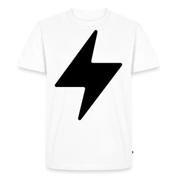 Symbole de la foudre - T-shirt Premium bio Homme - blanc - Devant - Nico (187cm)