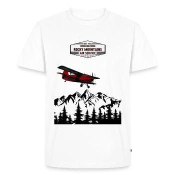 RockyMountain Air Service - T-shirt Premium bio Homme - blanc - Devant - Nico (187cm)