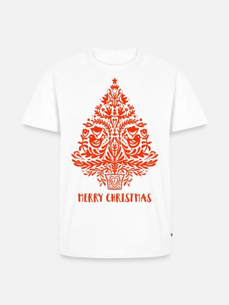 Merry christmas tree - Männer Premium Bio T-Shirt -