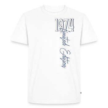 1974 Vintage Birthday Funny Sayings - Men's Premium Organic T-Shirt - white - Front - Nico (187cm)