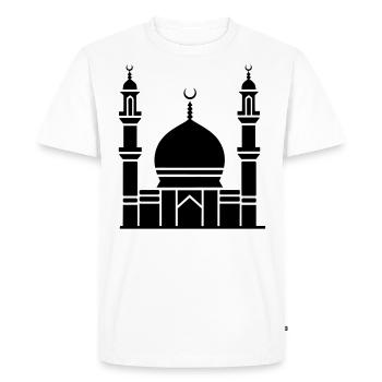 Mosquée - T-shirt Premium bio Homme - blanc - Devant - Nico (187cm)